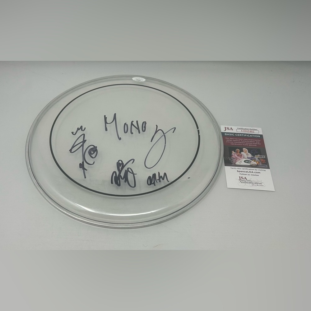 Mono Band signed‎ Drumhead JSA COA